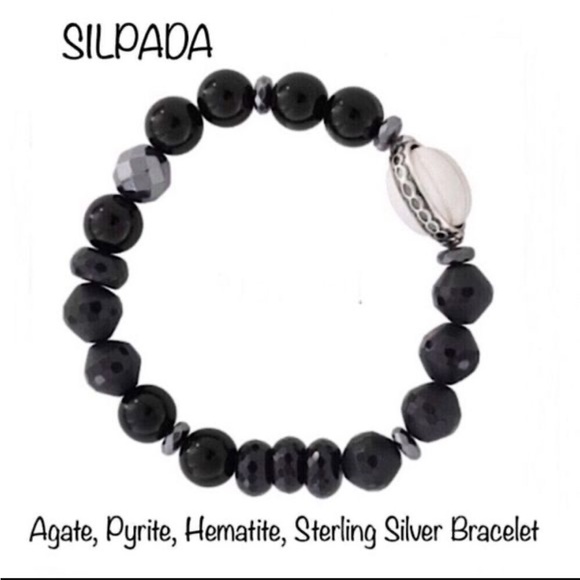 Silpada hematite stretch bracelet